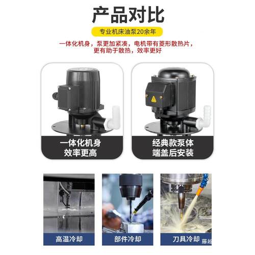 茉链机床油泵DB-132磨床DCM铣车冷却床线切割循环三相电泵80V泵水