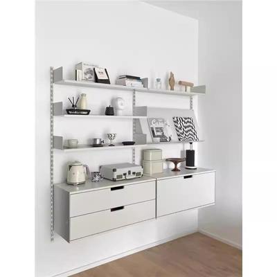 壁ZWJ25-04挂式置物架墙上客厅展示书架自由组合层高度可调金属节