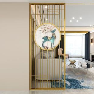 简现代约不锈钢屏风隔断办公室客KY-66655厅艺餐铁厅花玄格关玻璃