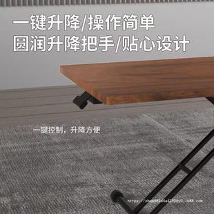 多功桌子餐家小户型用FRO小型能可移动可升降折叠桌两用桌收纳小