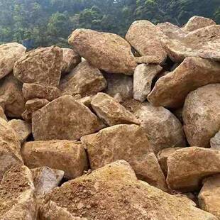 黄石园林景观石假山石黄石块鱼池驳岸点缀水系河岸叠山上水石
