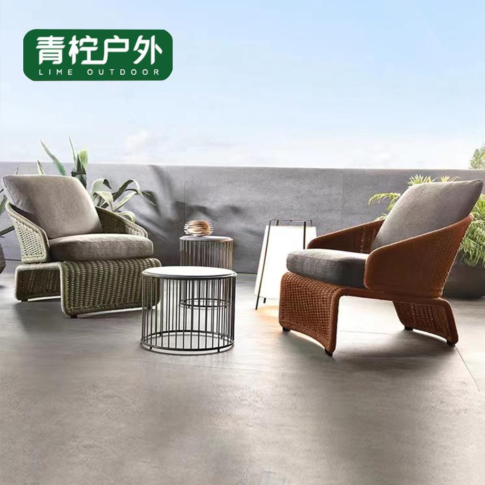 户外家具阳台庭院创意藤桌椅休闲花园别墅藤椅样板房客厅藤编沙发