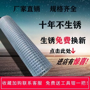 镀锌铁丝网围栏养殖围网铁网格网防鼠拦鸡家禽防护网钢丝网格片密
