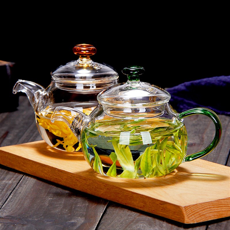玻璃小茶壶高硼硅过滤功夫迷你煮茶器一人用小型单人绿茶泡茶茶具