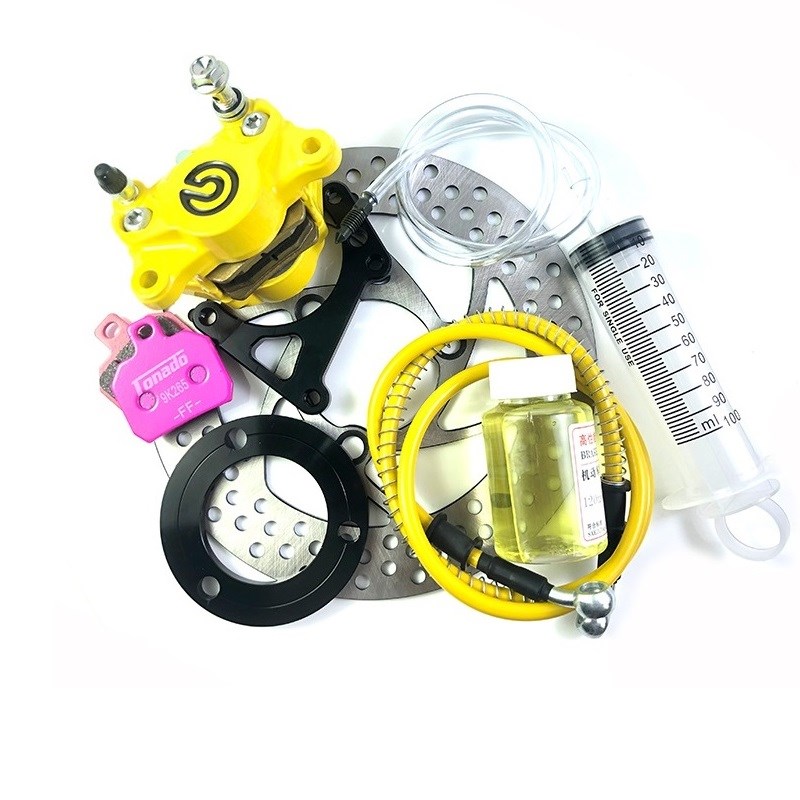 电摩电动车后碟刹改小牛N1S刹车总成小螃蟹卡钳小牛n1s后刹车装