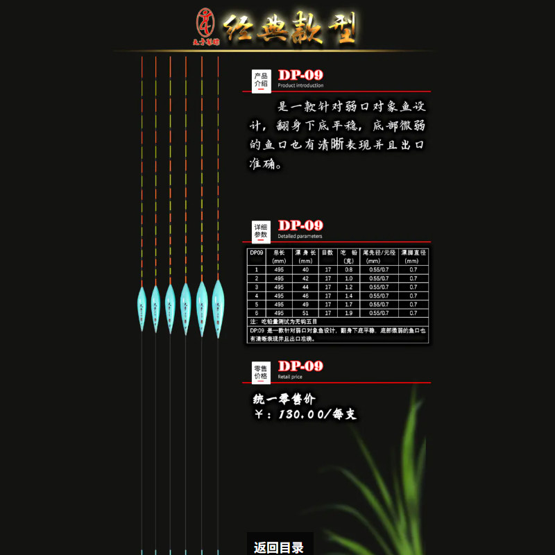 天予浮漂制标DP0912TPAML08鲫鱼罗非竞技黑坑大棚高灵敏纳米鱼漂