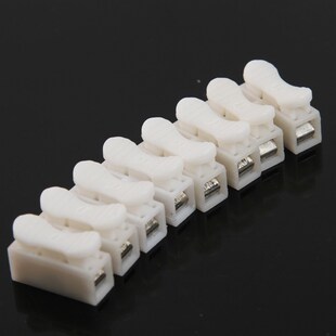 LED灯具接线柱测试夹2位按压式快速接线端子 阻燃接线端接插100个