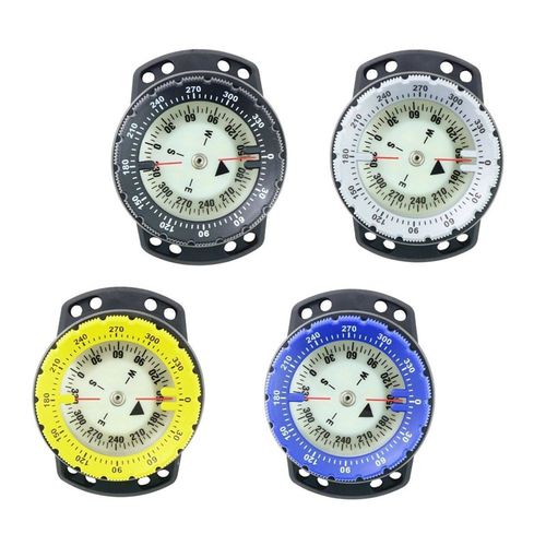 弹力绳潜水指北针指南针 强磁灵敏可潜水50米带夜光指南针