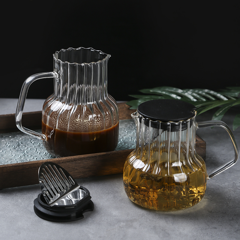 手冲咖啡壶装玻璃泡茶壶家用冲泡咖啡器具分享壶过滤杯冷饮杯壶