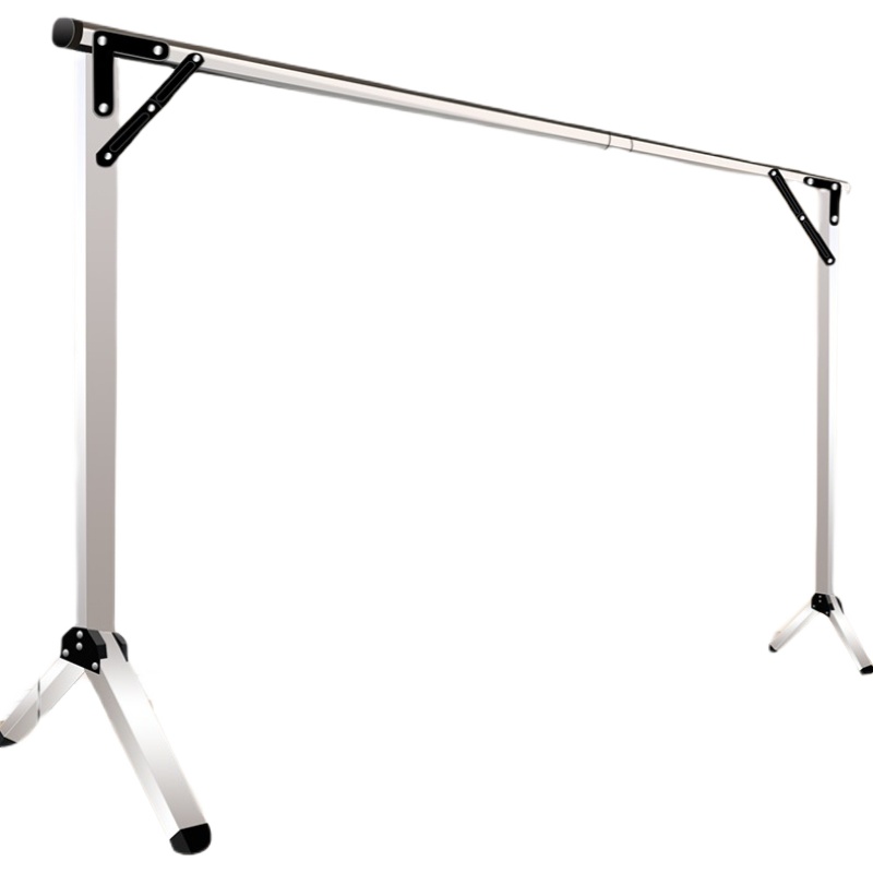 晾衣架落地折叠室内外阳台卧室家用加厚加粗可伸缩宿舍单杆晒衣架