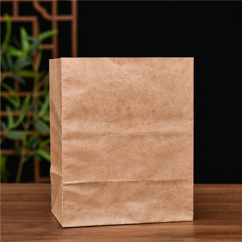 茶砖250克牛皮纸包装袋可装4块一斤纯纸袋黑茶砖自封牛皮纸袋子