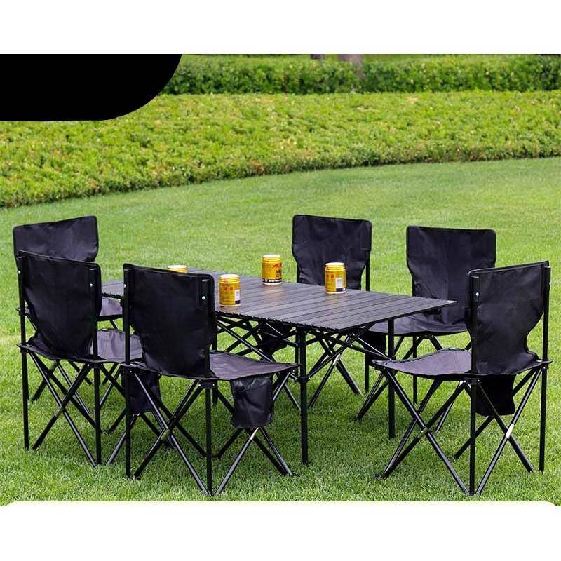 裕佑便携式户外折叠桌椅套装摆摊露营烧烤蛋卷桌椅子装备用品全套