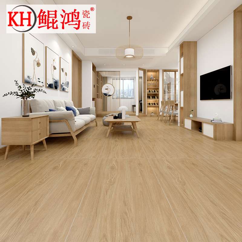 哑光仿古砖600x1200仿木地板瓷砖客厅地砖卧室防滑耐磨仿实木纹砖