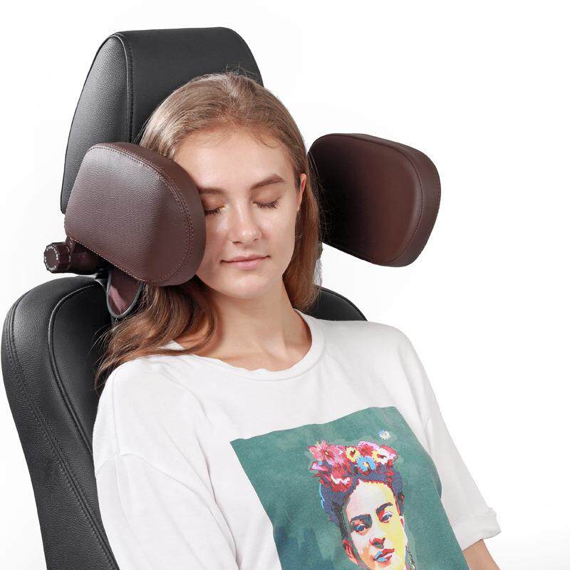 汽车载车用睡觉旅行睡眠枕头创意四季头枕靠颈枕皮革后排儿童加装