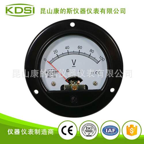 指针式车载用表 直流电压表BO-65 DC100V圆形电压表