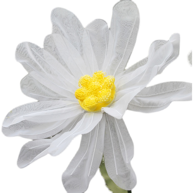 新款婚庆雏菊手工纸花丝网花橱窗装饰道具纱花场景布置婚礼路引花