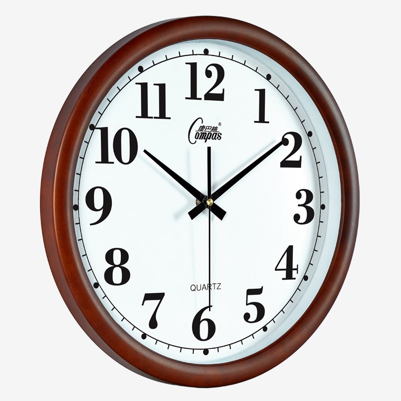 康巴丝大尺寸挂钟客厅办公家用挂表钟表挂墙石英钟日历时钟7S