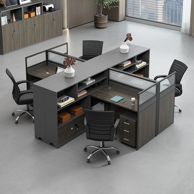 职员办公桌屏风卡座F3/人位员工办公室桌子简约现代办公桌椅