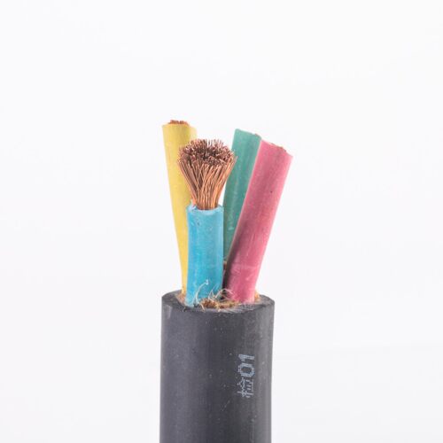 橡胶铜芯YZ 3 4 5芯10 16 25 35 50 70平方YCW橡套线水泵线防水线