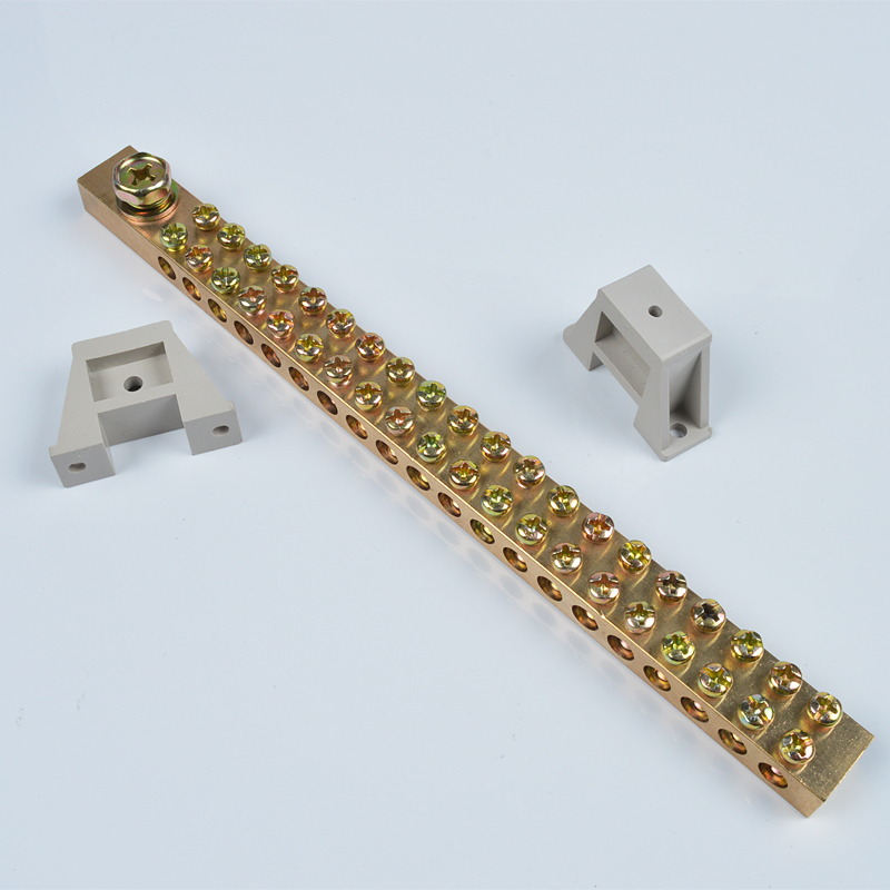 零线端子排 x18排地排铜排接线端子20孔配电箱零线排分线器