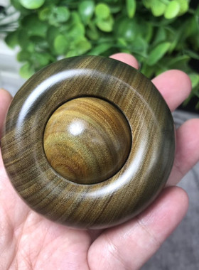时来运转檀木手把件木质转运珠绿檀木酸枝实木文玩把件按摩手球