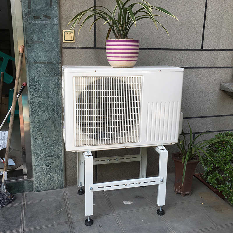 中格空调支架两段可调节落地支架防腐防锈美观镀锌板外机减震架子