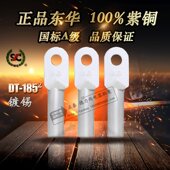 185平方 铜线耳 国标A级镀锡 铜接线端子 电缆堵油 铜鼻子 东华DT