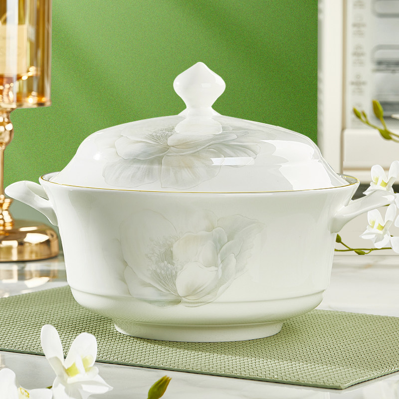 优尊骨瓷汤煲家用带盖2026新款特大号高颜值大容量煲汤炖鸡鸭汤锅