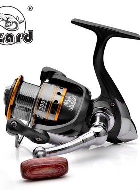 LIZARD11轴斜口浅线杯路亚纺车轮海竿轮矶竿轮钓鱼轮渔轮鱼线轮