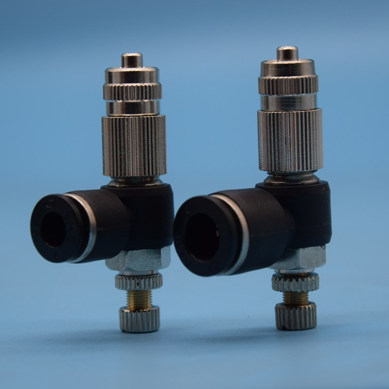 气管连接器/8/10MM气管快插吹气转接头控制点胶针头可调节快插