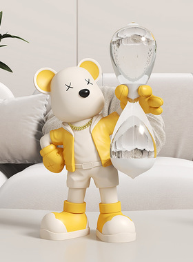 卡通暴力创意时间沙漏计时器1小时60分钟客厅酒柜儿童房桌面摆件