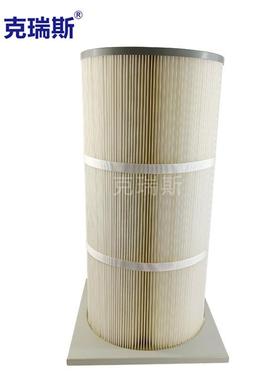 防克瑞斯滤无纺布方形除尘滤丸筒工业抛过机阻XUZ燃除尘滤筒