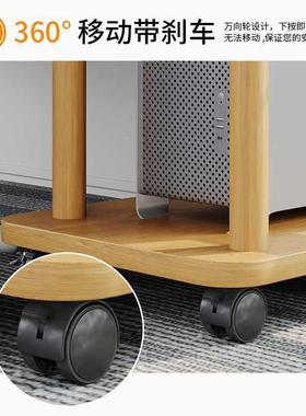 印机CMP置物架落打地公电室多办层可移动整理柜工位桌下脑主机托