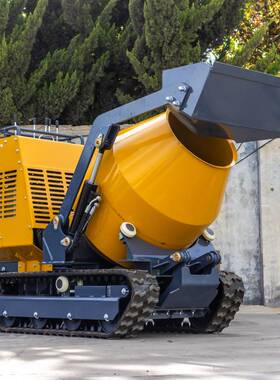 出口非洲小型履带式搅拌车HT750Y混泥土运输搅拌罐家用水泥搅拌车