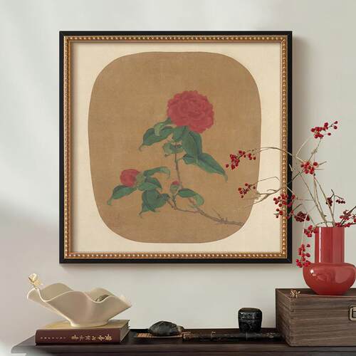 法式中国风客厅装饰YZ202311画新走中式复书古挂卧室画房廊花鸟画