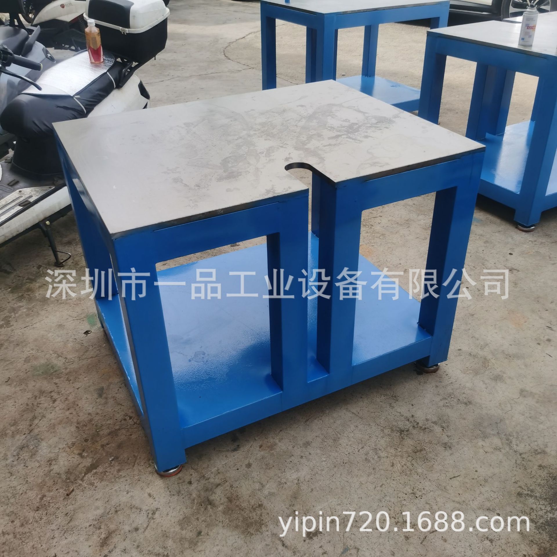 钳工操作台重型模具平台车间维修钢板工作台异形件虎钳装配飞模台