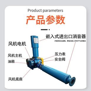 普通罗茨型风机气力输输送粉体送负压除尘三叶DEC罗保茨鼓风机环