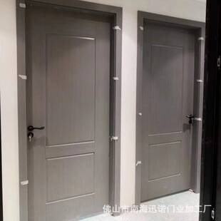 广东厂家直供现代简约实木复合烤漆卧室门室内门工程门隐形格栅门