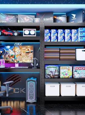 书架书桌体架电脑桌可升降电竞一桌学生货FEZ带洞板收纳架工作洞