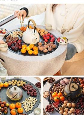 户外烧烤炉院家用内取煮暖室炉F96H5SHJ电炭两用聚围炉茶器具烤庭