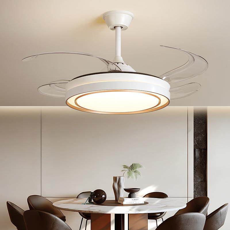 园约欧特朗风扇灯客厅现498代简主灯全光谱led吸顶餐厅隐形吊灯灯