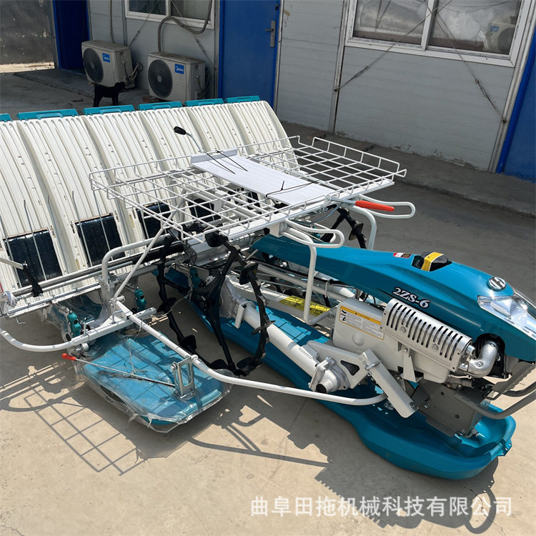 高速乘坐手扶水稻秧苗移栽机