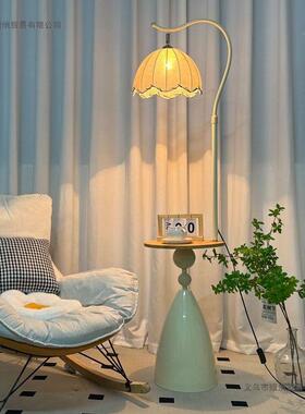 卧奶油落地客厅沙灯32118发旁边置物摆件茶几装饰氛围室风床头一