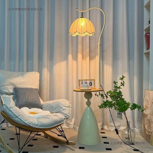 卧奶油落地客厅沙灯32118发旁边置物摆件茶几装饰氛围室风床头一