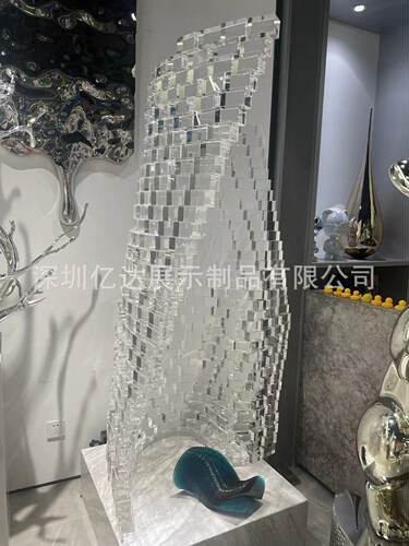 亚克力艺术品装饰品抽象雕塑酒店大堂商场大型落地水晶摆件