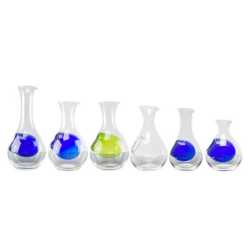 玻璃冰酒壶冰镇分酒器倒酒器仓鼠窝降温房拇指凹洞清酒杯冰酒酒具