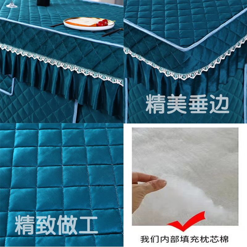 新款烤火罩加厚电炉罩长方形茶几罩电暖炉烤火桌布罩取暖烤火被