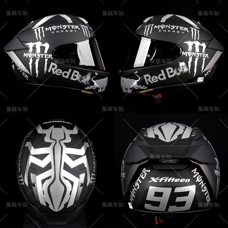 适用于SHOEI Z8 X1 X15 安全帽贴纸 划痕遮挡 保护膜 防水拉花贴