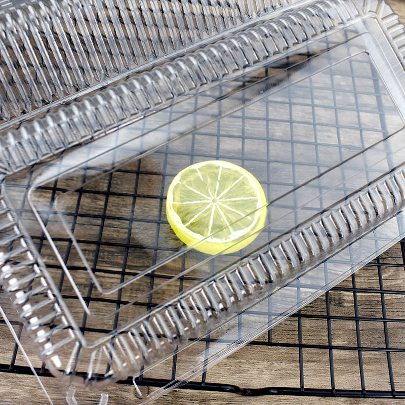 RF3中式糕点盒一次性高透烘焙包装桃酥吸塑西点盒100个