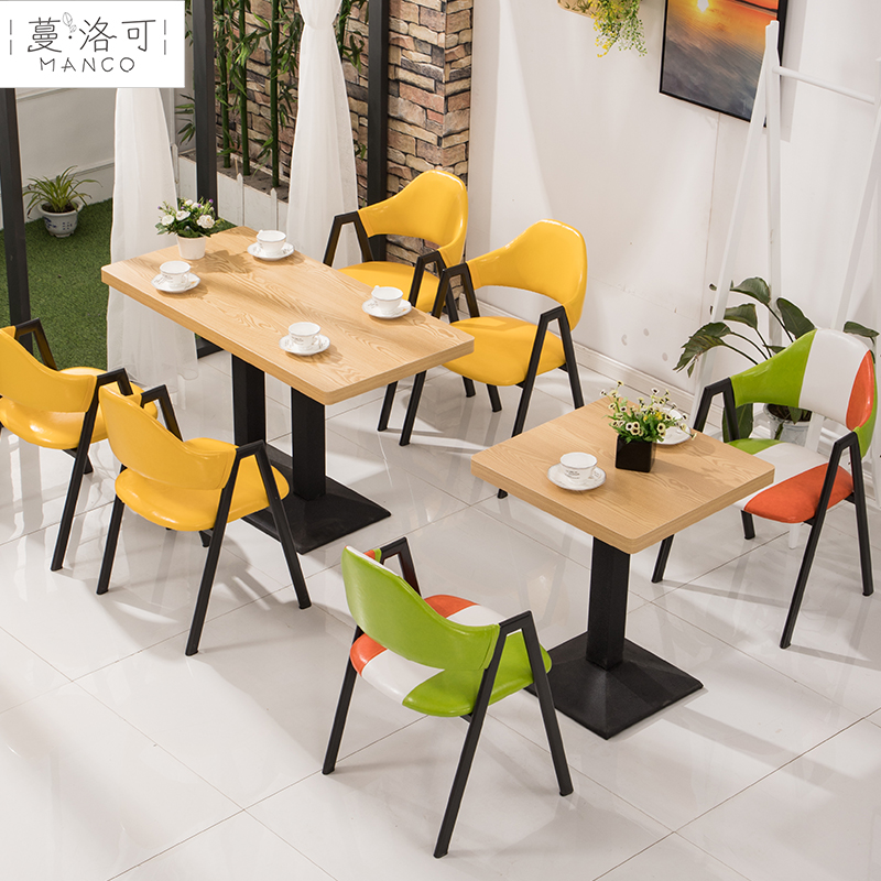 餐厅桌椅餐饮店炸鸡甜品麻辣烫烘焙店寿司披萨奶茶店桌椅